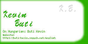 kevin buti business card